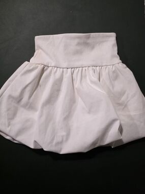 Zara Pale White Bubble Skirt